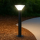 Commercial Strength Solar Bollard Light Black Stainless Steel 80cm 250lm IP65 Commercial Strength Solar Bollard Light Black Stainless Steel 80cm 250lm IP65
